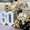 Black White Gold Balloon Garland Double Stuffed Pearl White Sand Balloons Champagne Metallic Gold Cream Neutral Balloon Arch Kit For Birthday New Year Graduation Wedding Bachelorette Party Decoration
